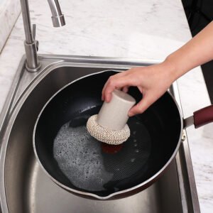 Degradable Environmental Eco Friendly Materials Wheat Straw Fiber Kitchen Washer Dish Cleaner Brush