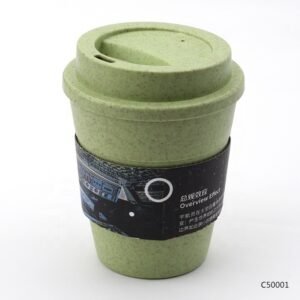 ECO Coffee Cups Wheat Straw Materials Plastic Cup With Custom Logo