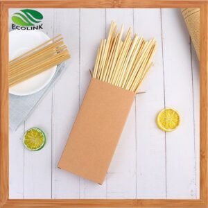 Customized Natural Wheat Drinking Straws Biodegradable, Eco Disposable Straw for Hot Drinks